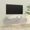 Image de vidaXL Meubles TV muraux 2pcs sonoma gris 100x30x30 cm bois ingénierie820467