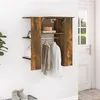 Image de vidaXL Armoire de couloir Chêne fumé 97,5x37x99 cm Bois d'ingénierie820514