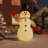 Image de vidaXL Bonhomme de neige gonflable avec LED 300 cm, figurine gonflable, décoration de fête de Noël, décoration gonflable, 345369