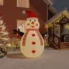 Image de vidaXL Bonhomme de neige gonflable avec LED 300 cm, figurine gonflable, décoration de fête de Noël, décoration gonflable, décoration de Noël