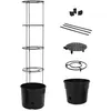 Image de Jardinière à tomate Anthracite Ø39x150 cm Polypropylène