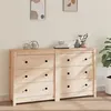 Image de Buffet 140x35x80 cm Bois massif de pin