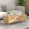 Image de vidaXL Table basse Marron 80x40x30 cm Bois d'ingénierie et pin massif345623