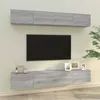 Image de Meubles TV muraux 4 pcs sonoma gris 100x30x30 cm