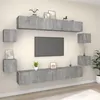 Image de vidaXL Ensemble de meubles TV 8 pcs Sonoma gris Bois d'ingénierie3114228