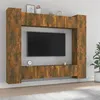 Image de vidaXL 8-delige Tv-meubelset bewerkt hout gerookt eikenkleurig3114235