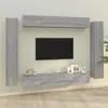 Image de Ensemble de meubles TV 8 pcs Sonoma gris Bois d ingénierie