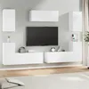 Image de vidaXL Ensemble de Meubles TV 7 pcs Centres de Divertissement Armoires Multimédia Meubles de Salle de Séjour Intérieur Blanc Bois d'Ingénierie