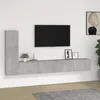 Image de Ensemble de meubles TV 3 pcs Gris béton Bois d ingénierie