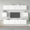 Image de Ensemble de meubles TV 6 pcs Blanc Bois d ingénierie