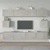 Image de Ensemble de meubles TV 6 pcs Gris béton Bois d ingénierie