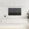 Image de Ensemble de meubles TV 5 pcs Blanc Bois d ingénierie