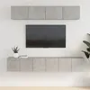 Image de Ensemble de meubles TV 5 pcs Gris béton Bois d ingénierie