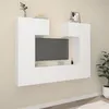 Image de Ensemble de meubles TV 6 pcs Blanc Bois d ingénierie