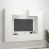 Image de vidaXL Ensemble de meubles TV 6 pcs Blanc Bois d'ingénierie3114462