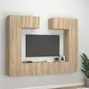 Image de Ensemble de meubles TV 6 pcs Chêne sonoma Bois d ingénierie