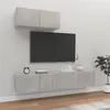 Image de Ensemble de meubles TV 3 pcs Gris béton Bois d ingénierie