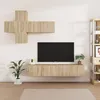 Image de vidaXL Ensemble de Meubles TV 7 pcs Centres de Divertissement Armoires Multimédia Meubles de Salle de Séjour Intérieur Chêne Sonoma Bois d'Ingénierie