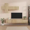 Image de vidaXL Ensemble de Meubles TV 7 pcs Centres de Divertissement Armoires Multimédia Meubles de Salle de Séjour Intérieur Chêne Sonoma Bois d'Ingénierie