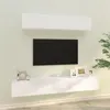Image de vidaXL Ensemble de Meubles TV 4 pcs Centres de Divertissement Armoires Multimédia Meubles de Salle de Séjour Intérieur Blanc Bois d'Ingénierie