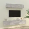 Image de Ensemble de meubles TV 4 pcs Gris béton Bois d ingénierie