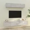 Image de Ensemble de meubles TV 4 pcs Gris béton Bois d ingénierie