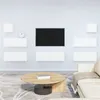 Image de Ensemble de meubles TV 7 pcs Blanc Bois d ingénierie