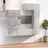 Image de vidaXL Ensemble de meubles TV 6 pcs Gris béton Bois d'ingénierie3114553