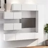 Image de vidaXL 7-delige Tv-meubelset bewerkt hout wit3114558