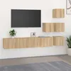 Image de vidaXL Meuble TV Mural Flottant Centre de Divertissement Armoire Multimédia Meuble de Salle de Séjour Salon Intérieur Chêne Sonoma Bois d'Ingénierie