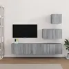 Image de Ensemble de meubles TV 4 pcs Sonoma gris Bois d ingénierie