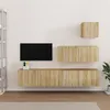 Image de vidaXL Ensemble de meubles TV 4 pcs Chêne sonoma Bois d'ingénierie3114648