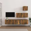 Image de vidaXL Ensemble de meubles TV 4 pcs Chêne fumé Bois d'ingénierie3114651