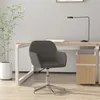 Image de vidaXL Chaise pivotante de bureau Gris foncé Tissu344713