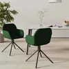 Image de Lot de 2 chaise vidaxl H. 79.5 cm non pliable en plastique interieur vert