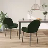 Image de Lot de 2 chaise vidaxl interieur non pliable H. 78.5 cm en plastique vert