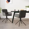 Image de Lot de 2 chaise vidaxl en plastique non pliable interieur H. 83.5 cm gris
