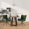 Image de Lot de 2 chaise vidaxl en plastique non pliable interieur H. 85.5 cm vert