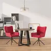 Image de Lot de 2 chaise vidaxl H. 85.5 cm non pliable interieur en plastique rouge