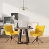 Image de Lot de 2 chaise vidaxl interieur non pliable en plastique H. 85.5 cm jaune