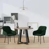 Image de Lot de 2 chaise vidaxl H. 80 cm non pliable interieur en plastique vert