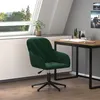 Image de Chaise pivotante de bureau Vert foncé Velours