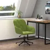 Image de Chaise pivotante de bureau Vert clair Velours