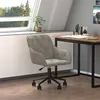 Image de vidaXL Kantoorstoel draaibaar fluweel lichtgrijs344867