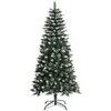 Image de vidaXL Sapin de Noël Artificiel avec Support Arbre de Noël Décoration de Vacances Ornement de Noël Décoration de Fête Salon Intérieur Vert 120 cm PVC