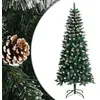 Image de vidaXL Kunstkerstboom met standaard 150 cm PVC groen345174