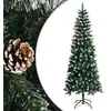 Image de vidaXL Kunstkerstboom met standaard 240 cm PVC groen345177