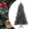 Image de vidaXL - Arbre de Noël artificiel - avec - support - 180 - cm - PVC - vert