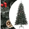 Image de vidaXL Kunstkerstboom met standaard 210 cm PVC groen345181
