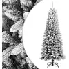 Image de Vidaxl Sapin de Noël Artificiel enneigé, 180 cm, PVC et PE